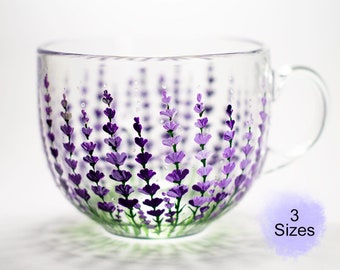 Personalized Mug, Lavender Gift for Mom, Personalized Gift for Her