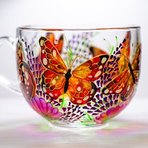 Butterfly Mug Monarch - Butterflies Coffee Mug - Butterfly Grandma Gift - Personalized Butterflies Gift