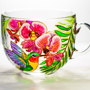 Hummingbird Mug, Personalized Hummingbird Gifts for Women, Grandma Gift