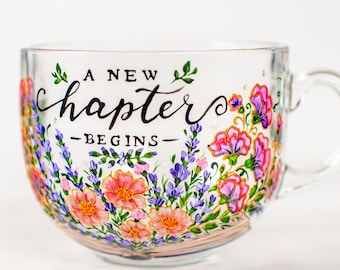 Custom Retirement Coffee Mug, Personalized Retiring Coworker Gift, New Chapter Begins Coffee Cup