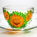 Sunflower Bouquet With Tea Cup Candle Set