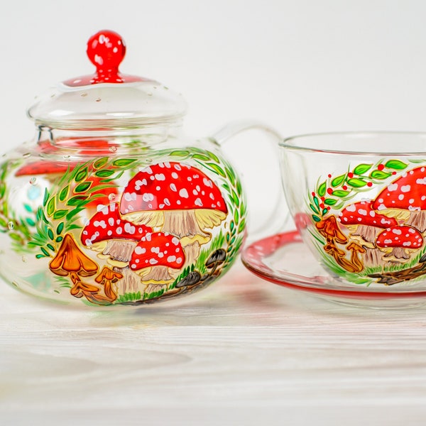 Teapot and Cup Set Etsy