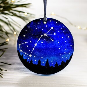 Cancer Zodiac Gifts, Celestial Ornament, Custom Zodiac Constellation, Celestial