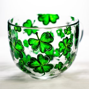 Shamrock Mug, Personalized St Patricks Day Gift, Good Luck Gift, Clover Coffee Mug, St Patrick Day image 6