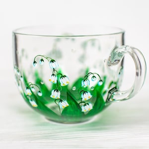 May Birth Flower Mug, Lily of the Valley Mug, Personalized Birthday Gift for Mom image 11