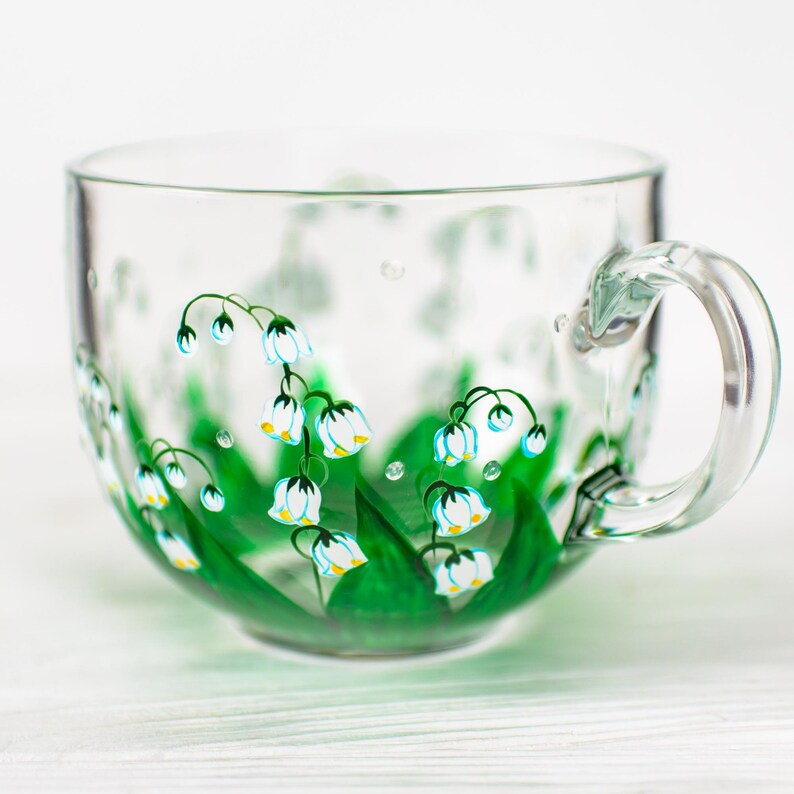May Birth Flower Mug, Lily of the Valley Mug, Personalized Birthday Gift for Mom image 11