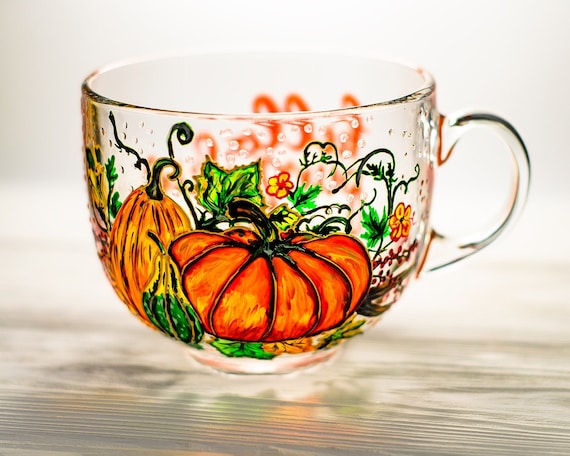Handmade Pumpkin Mug, Cozy Autumn Cup, Fall Hostess Gift