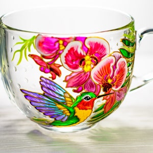 Hummingbird Mug, Personalized Mothers Day Gift, Hummingbird Gifts for Women, Grandma Gift image 5