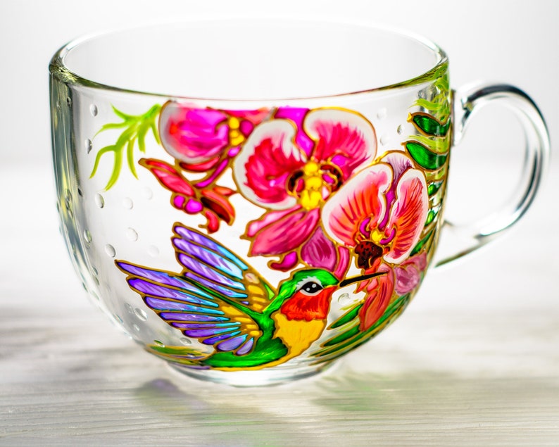 Hummingbird Mug, Personalized Mothers Day Gift, Hummingbird Gifts for Women, Grandma Gift image 5