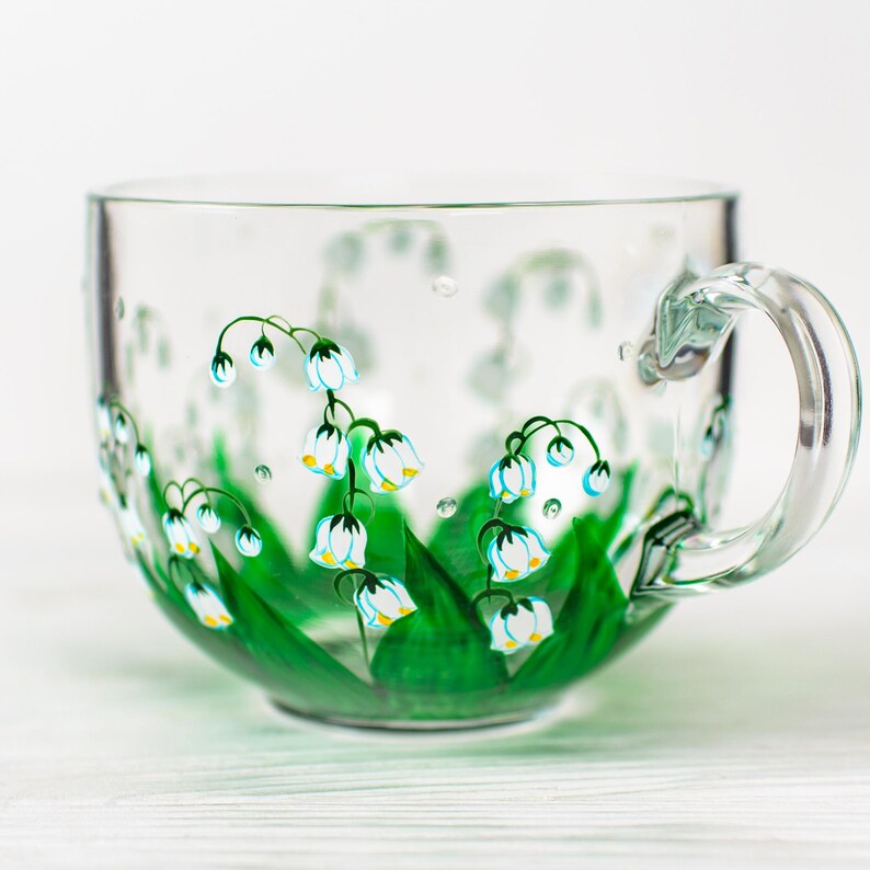 May Birth Flower Mug, Lily of the Valley Mug, Personalized Birthday Gift for Mom image 12