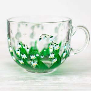 May Birth Flower Mug, Lily of the Valley Mug, Personalized Birthday Gift for Mom image 4