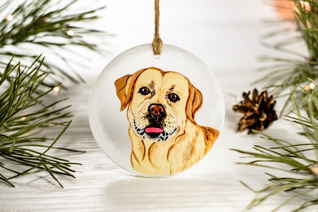 Custom Dog Ornament Hand Painted Pet Memorial Ornament - Etsy