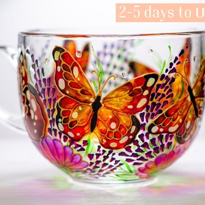 Mom Gift, Butterfly Coffee Mug, Mothers Day Gift 2-5 DAYS TO USA