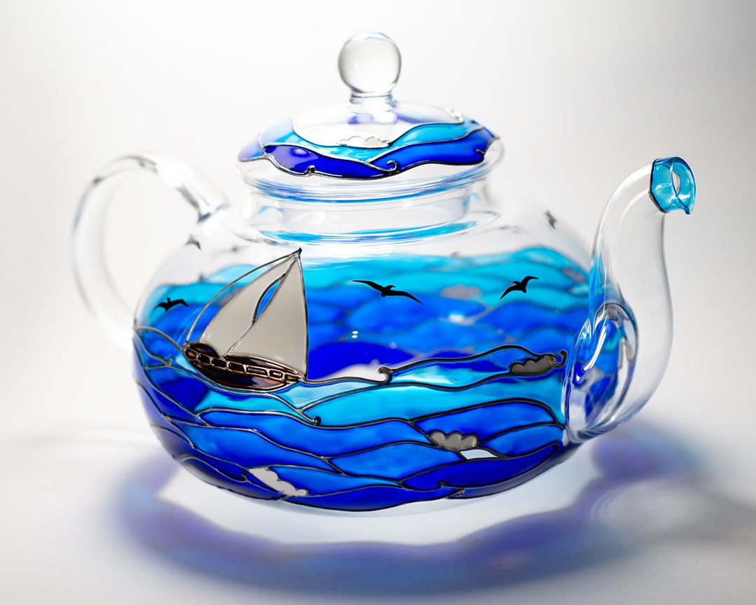 Waves Glass Teapot with Infuser
