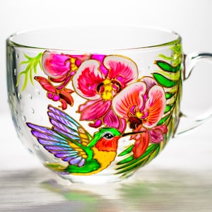 Hummingbird Mug, Personalized Mothers Day Gift, Hummingbird Gifts for Women, Grandma Gift image 3