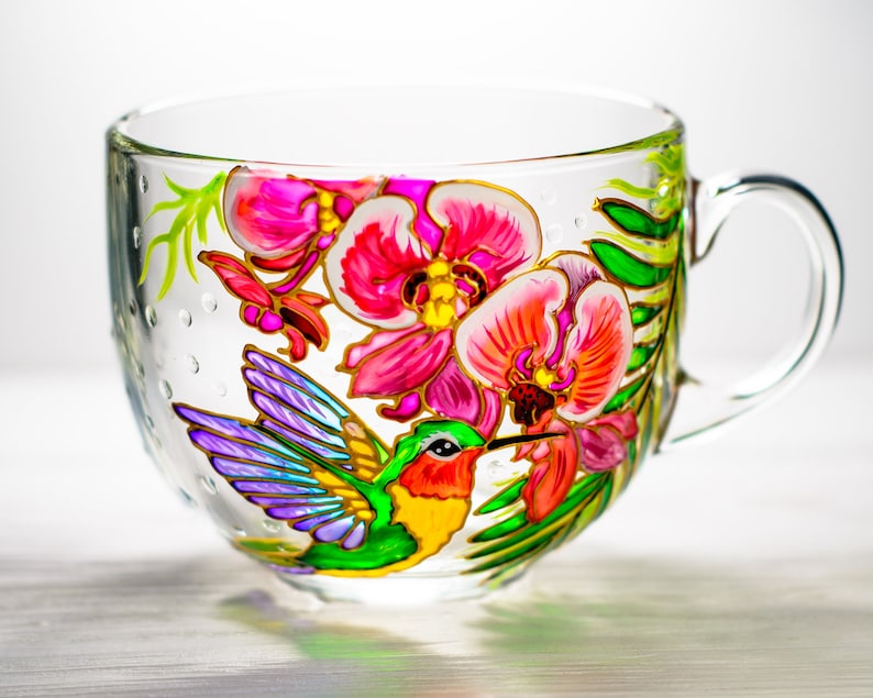 Hummingbird Mug, Personalized Mothers Day Gift, Hummingbird Gifts for Women, Grandma Gift image 3