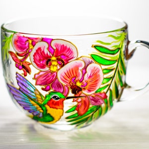 Hummingbird Mug, Personalized Mothers Day Gift, Hummingbird Gifts for Women, Grandma Gift image 2