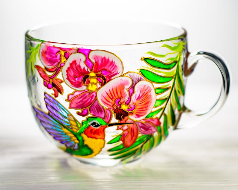 Hummingbird Mug, Personalized Mothers Day Gift, Hummingbird Gifts for Women, Grandma Gift image 2