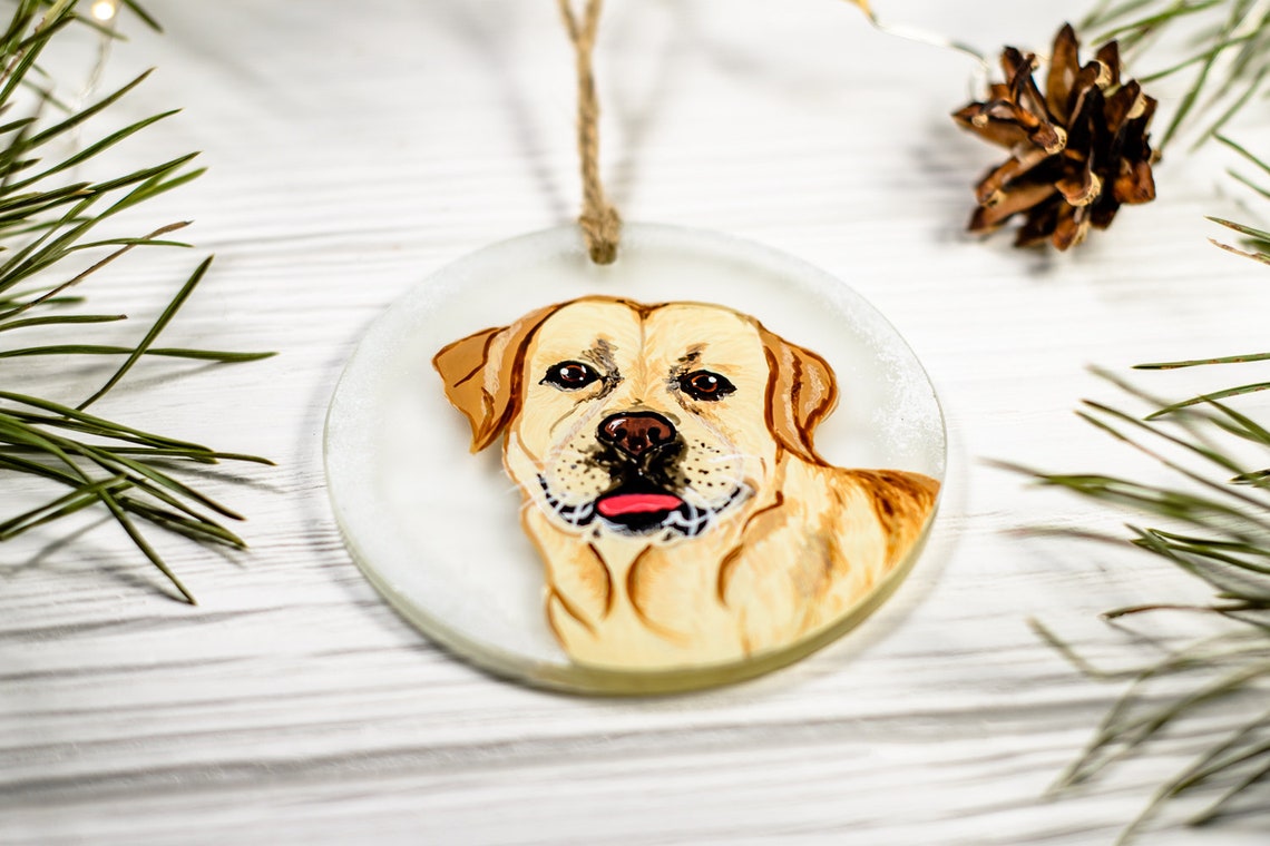 Custom Dog Ornament Hand Painted Pet Memorial Ornament - Etsy