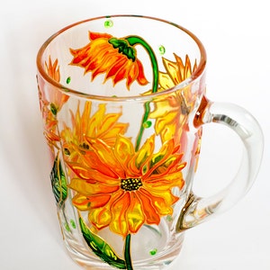 Personalized Sunflower Mug, Coffee Mug, Sunflower Gifts For Her, Cottagecore Gift