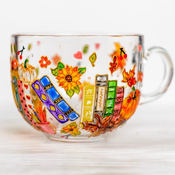 Book Lover Mug, Cozy Fall Reading Cup, Personalized Bookworm Gift