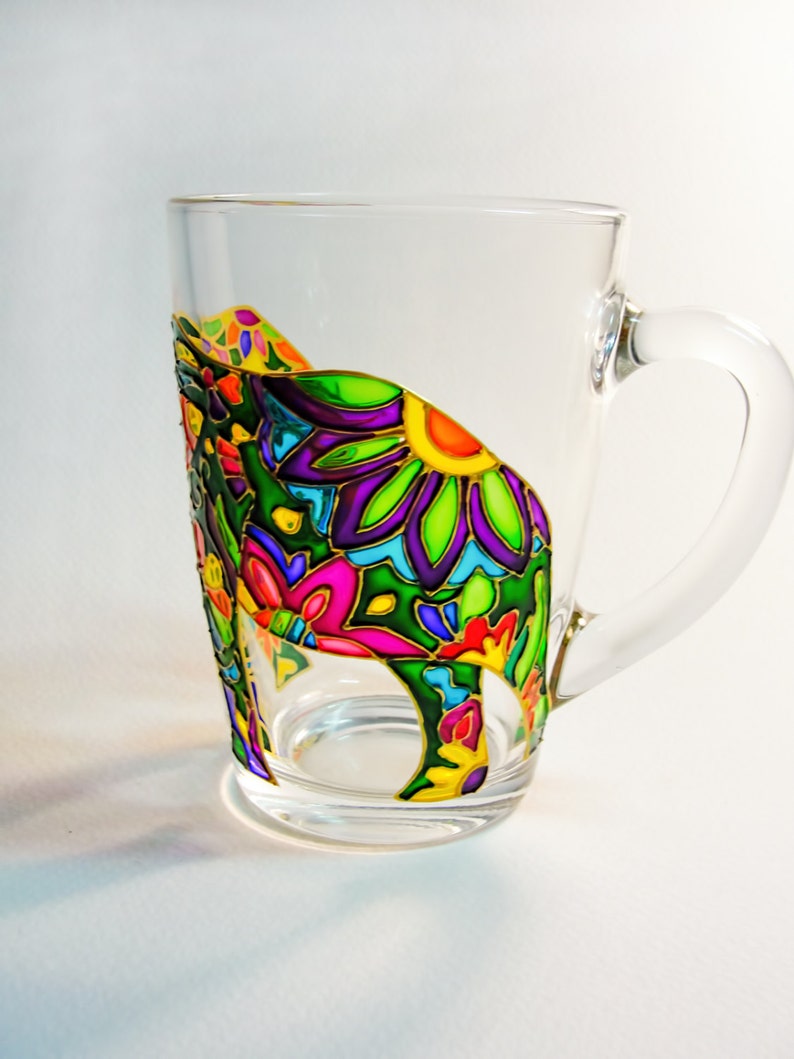 Personalized Elephant Mug, Handmade Elephant Gift for Women image 3