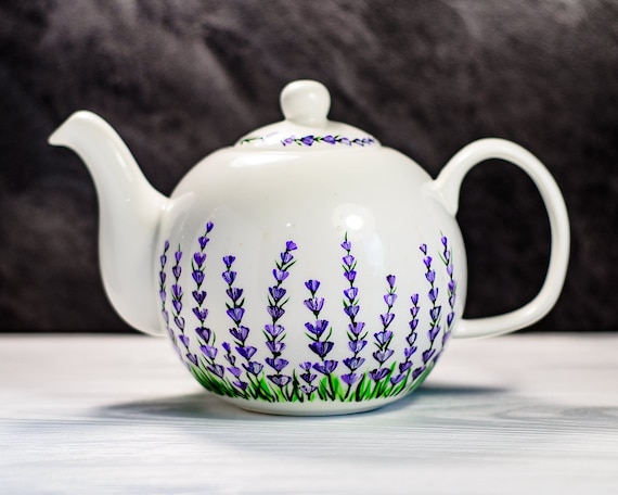 Large Hand Painted Teapot: Red Floral – ibbi direct