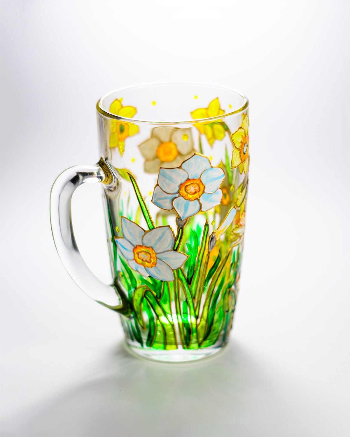 Daffodil Mug Flowers Mothers Day Gift Personalized Grandma Etsy