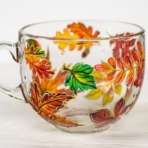 Fall Leaves Mug, Personalized Fall Coffee Mug, Autumn Gift For Fall Lover, Fall Gifts For Women, Happy Fall Present image 8