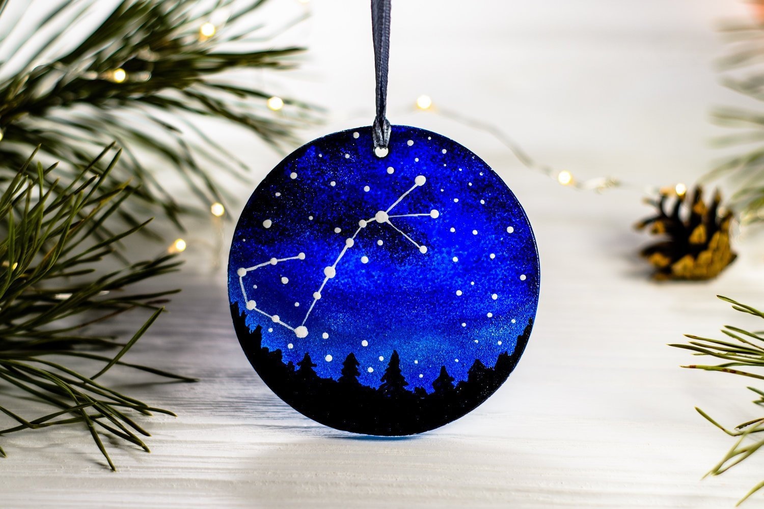 Cancer Zodiac Gifts Celestial Ornament Custom Zodiac Etsy