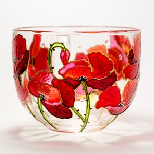 Personalized Mug Gift for Mom, Red Wildflowers Coffee Mug, Mothers Day gift for Grandma image 3
