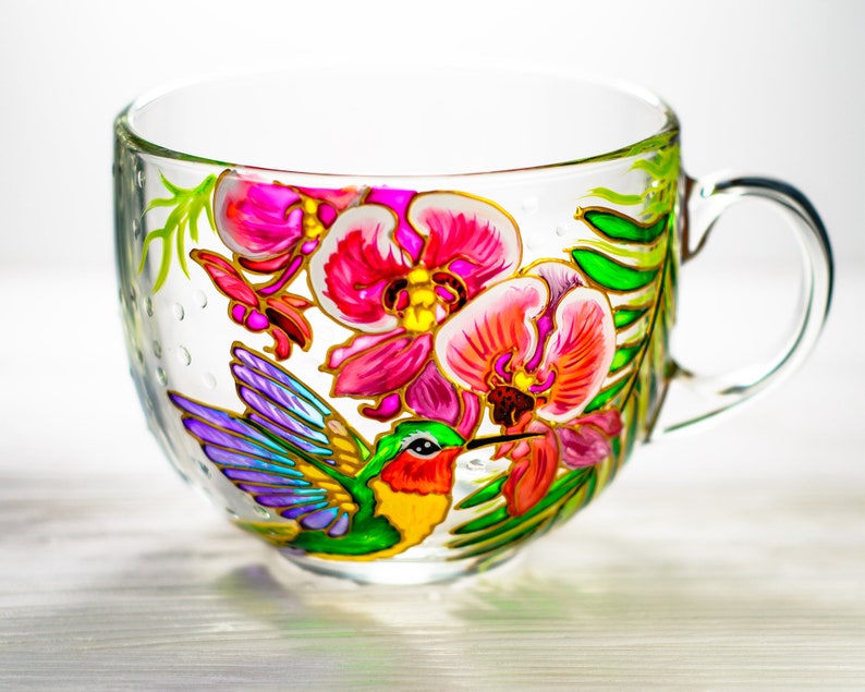 Hummingbird Mug, Personalized Mothers Day Gift, Hummingbird Gifts for Women, Grandma Gift image 6