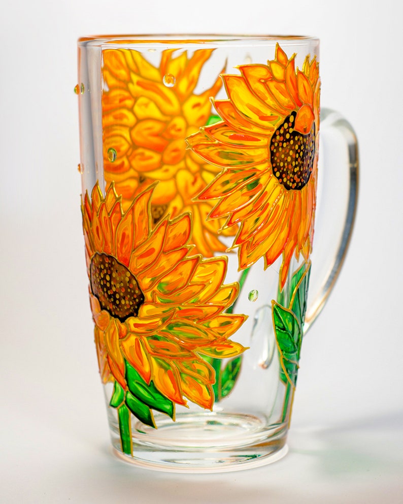 Sunflower Mug Personalized Sunflowers Coffee Mug Personalized Etsy