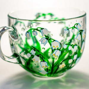 Birth Month Flower Personalized Mother Day Gift, Lily of the Valley Flowers Mug, Grandma Gift image 3