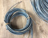 Blue grey mixed colour basketry reed - wicker reed - rattan - basketry supplies