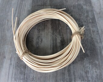 Natural beige basketry reed - wicker repair - rattan - basketry supplies