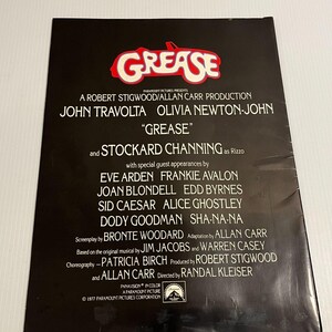 Original Vintage 1977 Grease Movie Film Supplement to Variety Ad Pop Up Paper image 3
