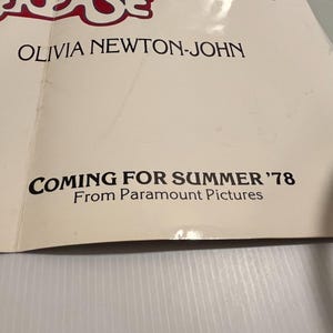 Original Vintage 1977 Grease Movie Film Supplement to Variety Ad Pop Up Paper image 6