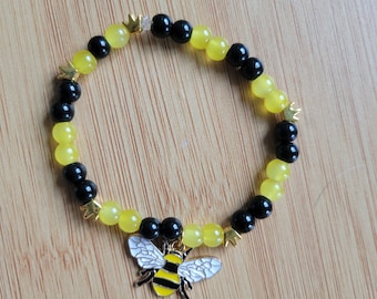 Oh Behive Black & Yellow Bee Bracelet