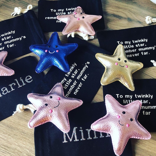 Worry Star with personalised pouch