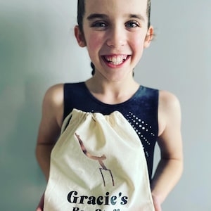 Personalised Gymnastics/ Gymnasts Drawstring Bag