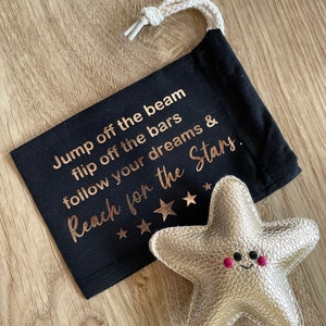 Little Gymnast Good Luck Star in pouch