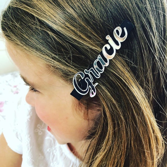 Personalised hair clips deals
