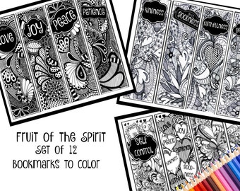 Fruit of the Spirit Coloring Pages: Bible Study Journal (PDF Download)