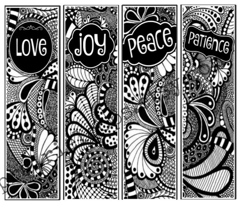 Set of 12 printable coloring pages fruit of the spirit bible etsy
