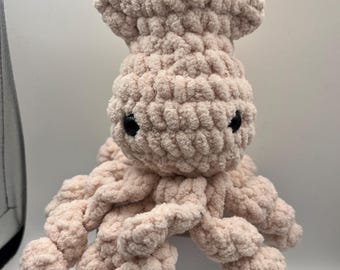 Crochet Pale Pink Squid