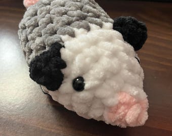 Crochet Plush Opossum Toy