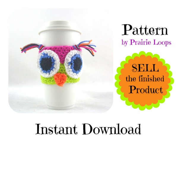 Owl Coffee Cozy - Etsy