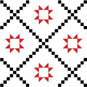 Hopscotch Stars Quilt Pattern by @PrayerieWife