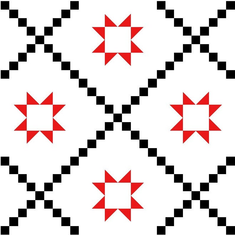 Hopscotch Stars Quilt Pattern by @PrayerieWife